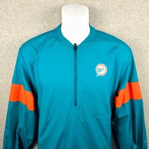 Nike NFL Miami Dolphins Onfield Pullover‎ Jacket Lightweight Windbreaker M